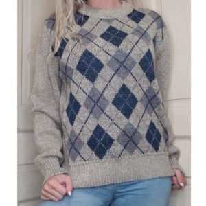 Environmental Clothing Co Grey Blue Sweater